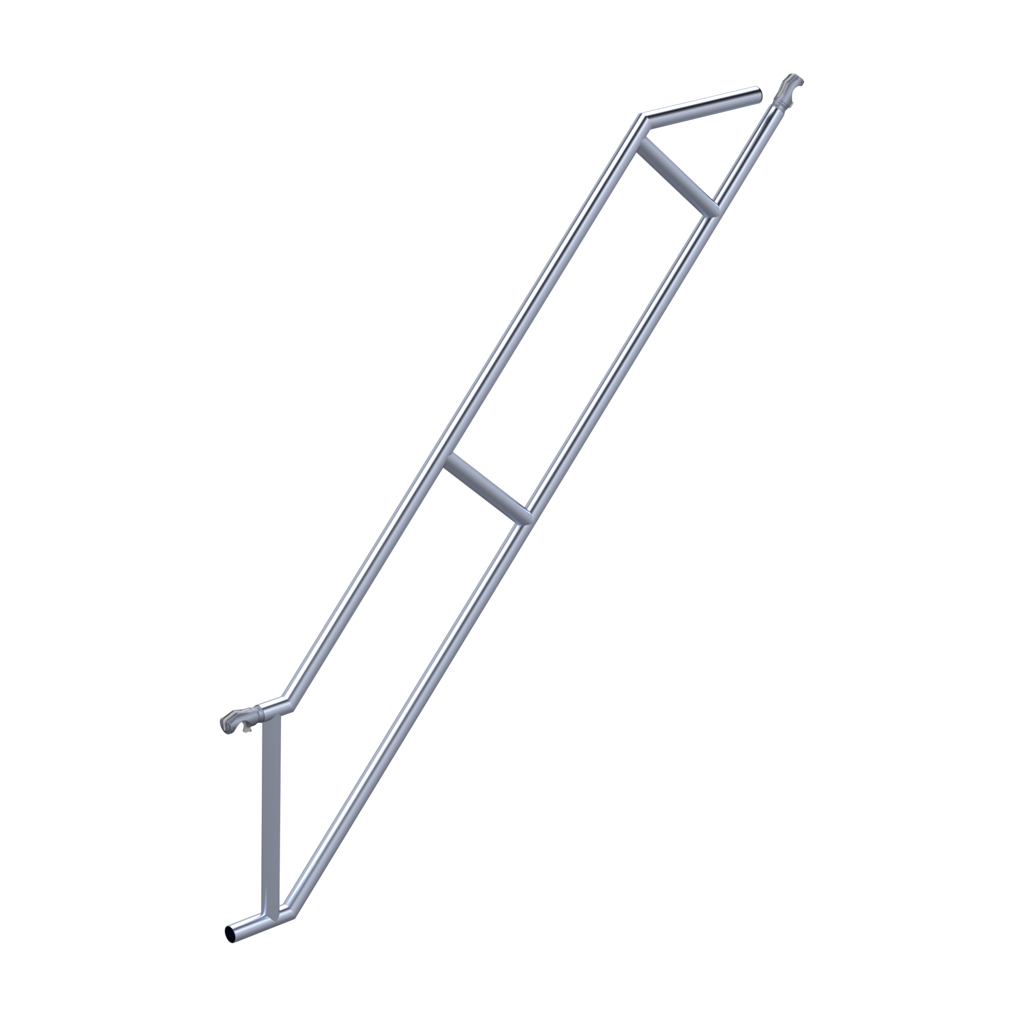 Euroscaffold Leuning Buitenzijde Steigertrap - L190cm - (t.b.v. trappentoren)